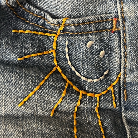 Girls Fun Embroidered Jean Shorts Overall Bundle - Picture 5 of 10